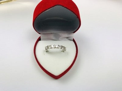925 Sterling Silver CZ Ring Size 6.5