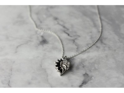 925 Sterling Silver Dark Blue Spinel & CZ Chain With Pendant