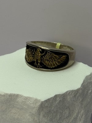 Vintage Otto 925 Sterling Silver Eagle Ring Size 12.5