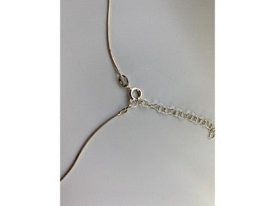 925 Sterling Silver Jewelry Glass Chain With Pendant