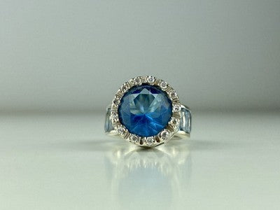925 Sterling Silver CZ Ring Size 6.5