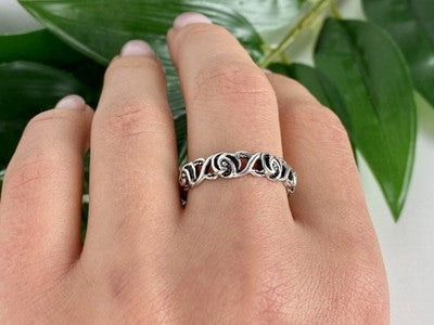 Vintage Sterling Silver Ring Size 10.25