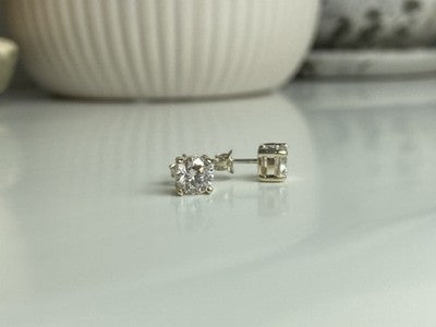 925 Sterling Silver CZ "Shine" Stud Earrings