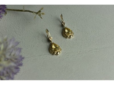 925 Sterling Silver Yellow Tourmaline Earrings