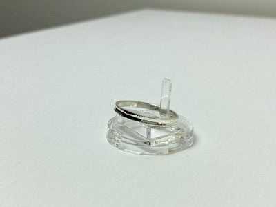 925 Sterling Silver Band Ring Size 8.5 Italy