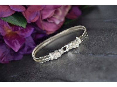 Milor 925 Sterling Silver "Panthers" Bracelet Italy