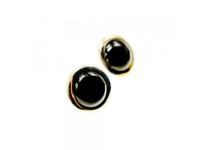 925 Sterling Silver Black Onyx Classic Stud Earrings