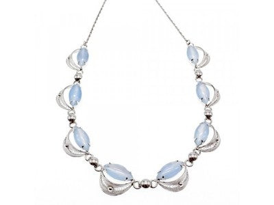 925 Sterling Silver Moonstone Necklace