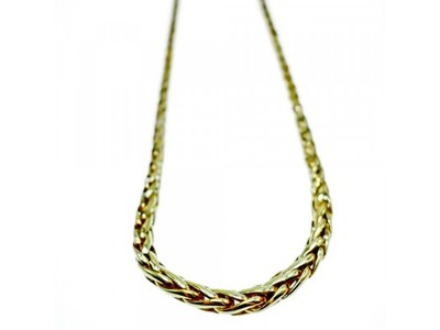 925 Sterling Silver Gold Plated Necklace Italy