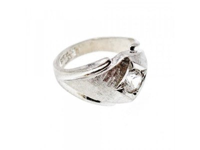 925 Sterling Silver CZ Ring Size 10