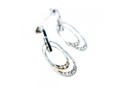 925 Sterling Silver CZ Stud Earrings
