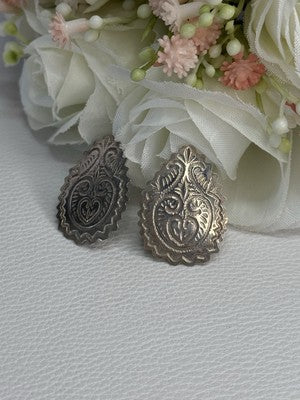 Vintage 925 Sterling Silver Earrings Length 0.95 Inch