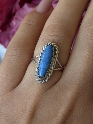 Vintage 925 Sterling Silver Turquoise Ring Size 6