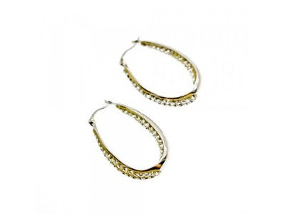925 Sterling Silver CZ "Glitter Drops" Earrings