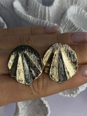 Unique Gold Plated Earrings Length 1.15 Inch