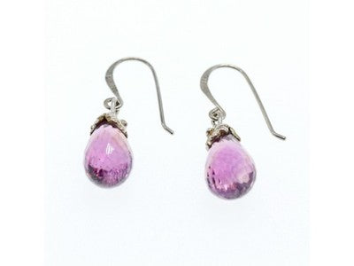 925 Sterling Silver Amethyst Earrings