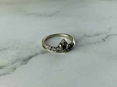 925 Sterling Silver White CZ Ring Size 5.5