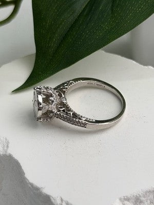 AshleyMaria Monogram 925 Sterling Silver Ring Size 8