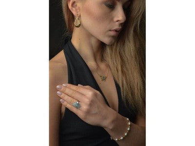 925 Sterling Silver Gold Plated Stud Earrings
