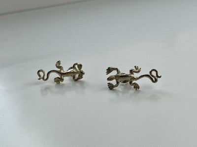 925 Sterling Silver "Lizard" Stud Earrings