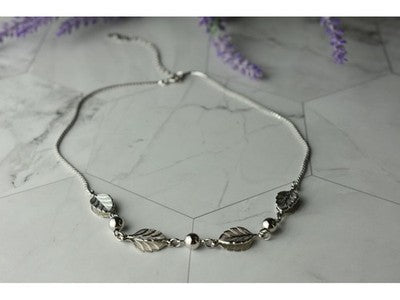 925 Sterling Silver "Autumn Leaves" Necklace