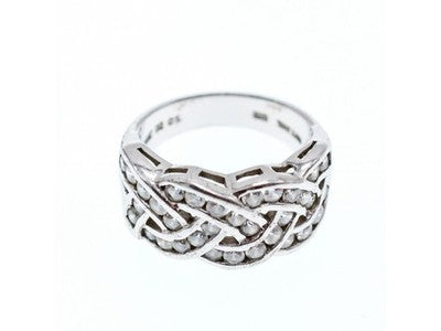 925 Sterling Silver CZ Ring Size 7