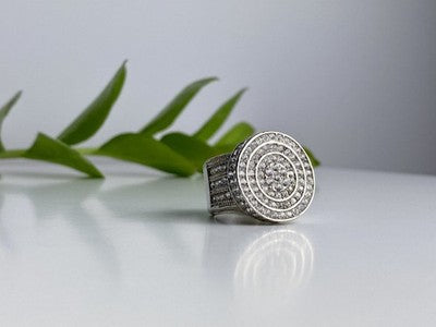 925 Sterling Silver CZ Ring Size 6.5
