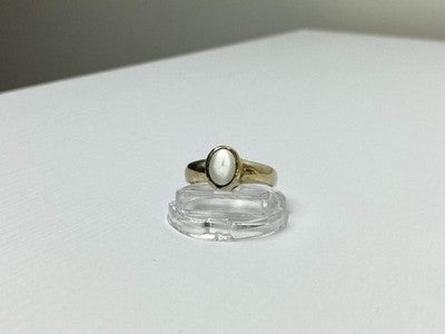 Vintage 925 Sterling Silver Moonstone Ring Size 11.25