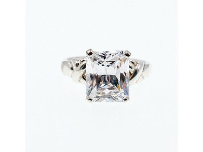 925 Sterling Silver CZ Ring Size 11.5