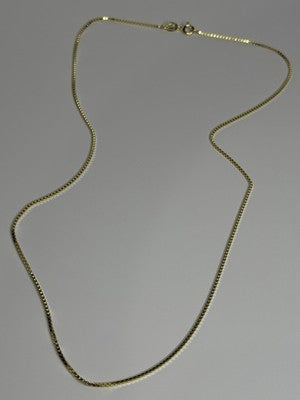 925 Sterling Silver Gold Plated Chain Length 18 Inch