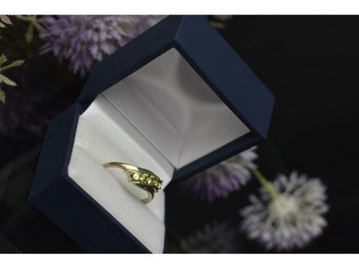 925 Sterling Silver Peridot Ring Size 8.5