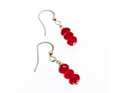 925 Sterling Silver Agate Earrings