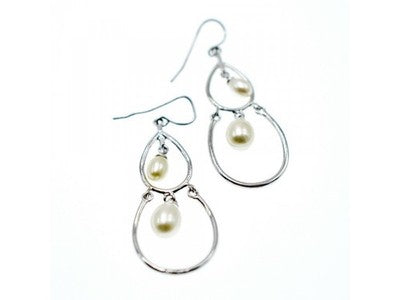 925 Sterling Silver Pearls Earrings