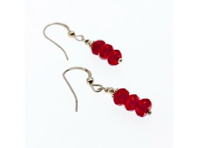 925 Sterling Silver Agate Earrings