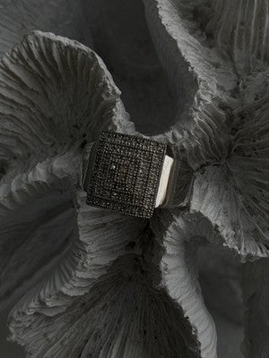 925 Sterling Silver White Colorless Sapphire Ring Size 8