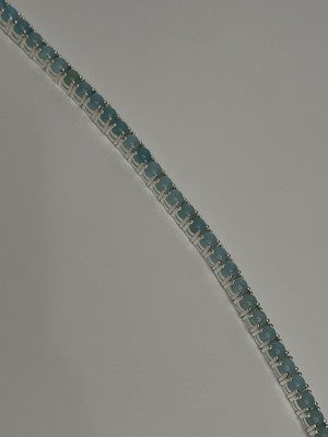 925 Sterling Silver Blue Moonstone Bracelet Length Min 7.5 Inch Max 8.5 Inch