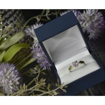 925 Sterling Silver Amethyst Ring Size 6.5