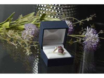925 Sterling Silver Mother of Pearl Inserts Ring Size 6.5