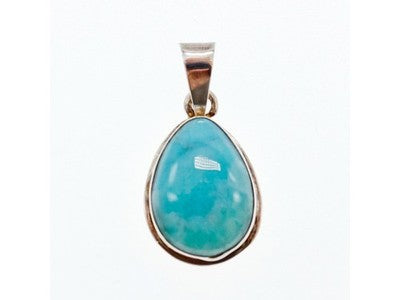 925 Sterling Silver Larimar Pendant
