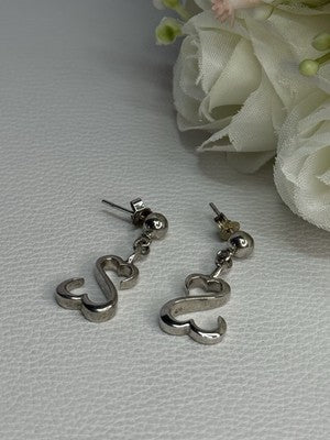 Beautiful 925 Sterling Silver Earrings Length 1.15 Inch