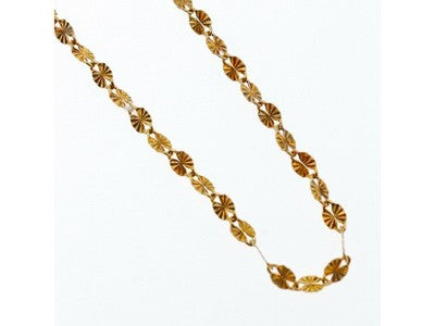 925 Sterling Silver Gold Plated Necklace Italy
