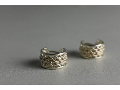 925 Sterling Silver Openwork Earrings