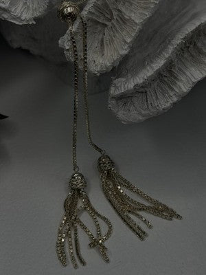 925 Sterling Silver Beautiful Necklace Chain with Charm Adjustable