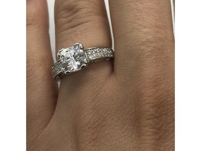 925 Sterling Silver CZ Ring Size 6.5