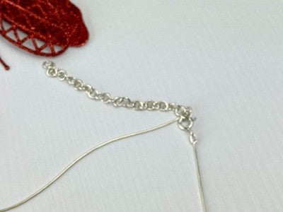 925 Sterling Silver Garnet Pyrope Chain With Pendant