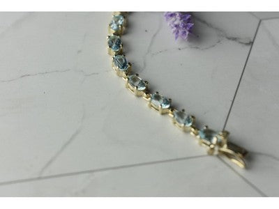 925 Sterling Silver Topaz Bracelet