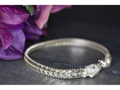 Milor 925 Sterling Silver "Panthers" Bracelet Italy