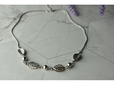 925 Sterling Silver "Autumn Leaves" Necklace