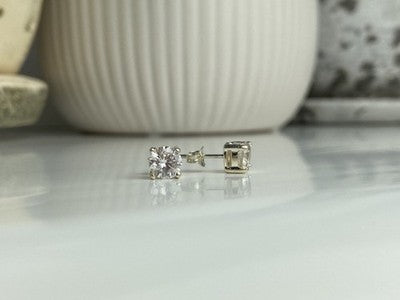 925 Sterling Silver CZ "Shine" Stud Earrings