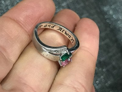 925 Sterling Silver CZ Ring Size 6.5